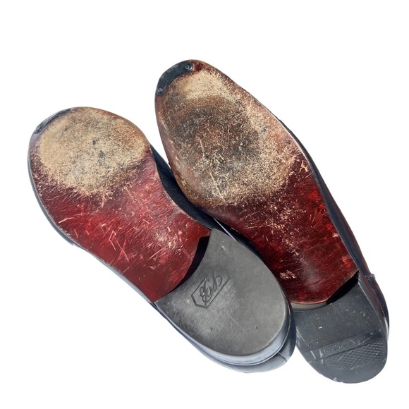 Mens Vintage Fendi Black Leather Loafers with 1” heel for added height Size 9.5 - Picture 8 of 12